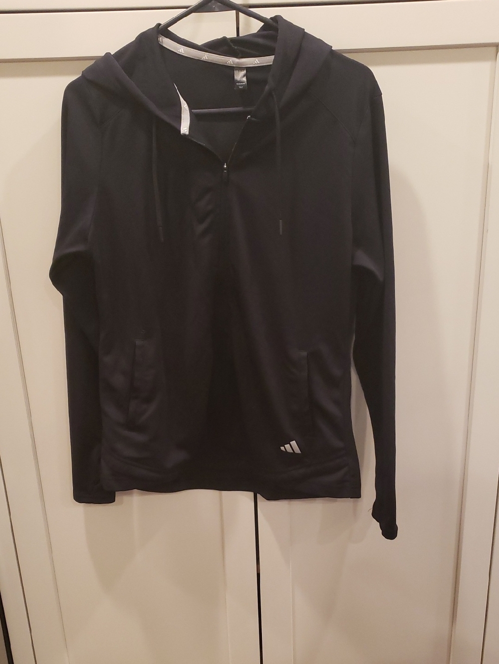 adidas Womens Black Performance Full-Zip Hoodie